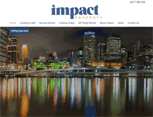 Tablet Screenshot of impactproperty.com.au